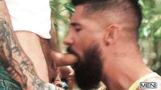 MEN - Justin Jett Finds Scott Carter Jerking Off And Promptly Joins In For An Ass Fuck In The Park