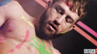 MEN - After Drilling Olivier Robert's Asshole, Theo Brady Aims At His Mouth To Shoot His Cum In