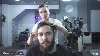 Barber shop fucking session with Morgan Blake Ethan Chase