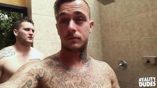 Real DUDES - Allen Lucas & Brian Michaels Do Foreplay In The Pool And Fuck In The Shower Room