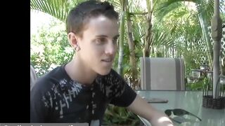 Hot Dudes - Twink gets talked into porn - Trailer preview