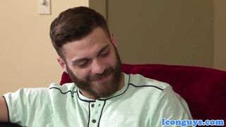 Bearded hunk blown by sisters fiancee