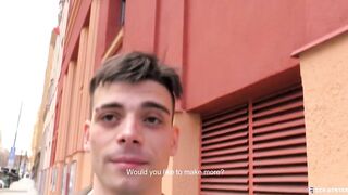 BigStr - Poor Cute Guy Takes A Stranger's Big Dick In His Ass As An Exchange For Some Money