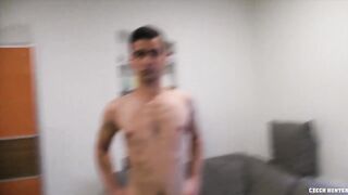 CZECH HUNTER 489 - Amateur Euro Stud Takes Big Cock Bareback In His Hairy Ass