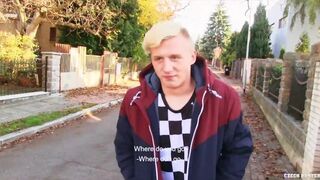 CZECH HUNTER 487 - Hot Blonde Twink Takes On A Dick With Pleasure