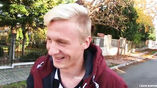 CZECH HUNTER 487 - Hot Blonde Twink Takes On A Dick With Pleasure