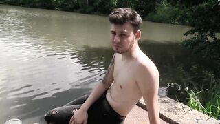 Vojta Chills By The Pond And A Random Guy Passes Offers Him Money To Fuck His Ass - BigStr