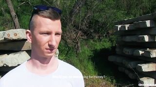 CZECH HUNTER 426 - Hot Stud Gets His Tight Ass Boned Out In Public