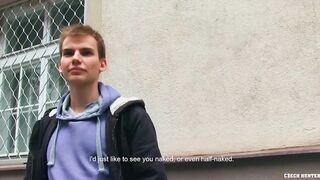 CZECH HUNTER 437 - Ginger Twink Sucks & Fucks For Some Cash