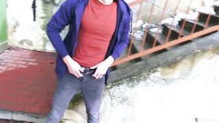 CZECH HUNTER 418 - Long Haired Jock Doesn't Hesitate To Suck & Fuck For Extra Cash