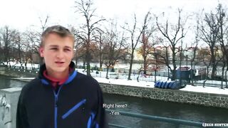 CZECH HUNTER 417 - Broke Twink Is On The Receiving End Of A Big Cock