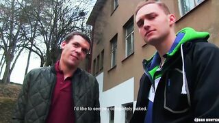 CZECH HUNTER 419 - Two Buddies Get Picked Up & Persuaded To Have A Threesome