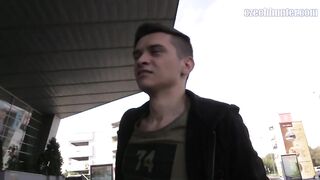 CZECH HUNTER 374 - Cute Twink Is Offered Money To Satisfy Dude's Pleasures