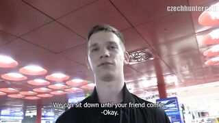 CZECH HUNTER 382 - Rather Than Waiting For The Train, Hot Jock Rides A Dick Bareback