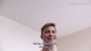 CZECH HUNTER 391 - Buff Jock Sucks Dick And Takes It Raw To Pay His College Loan