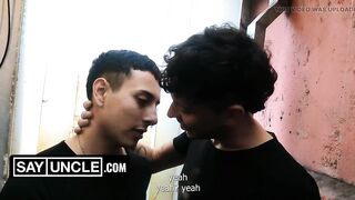 Latin Twink - I Catch My Neighbor Sniffing Underwear in The Hostel Laundry Room and Let Him Destroy My Ass