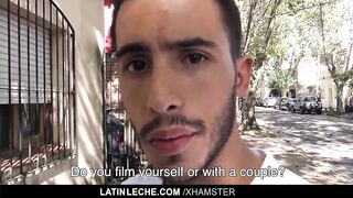 POV camera man fucking straight Latin macho stud