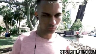 Latino straighty getting bareback banged hard in POV