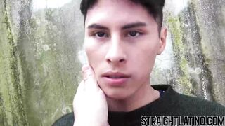 Cute Latin straighty takes big bare cock in tight ass POV